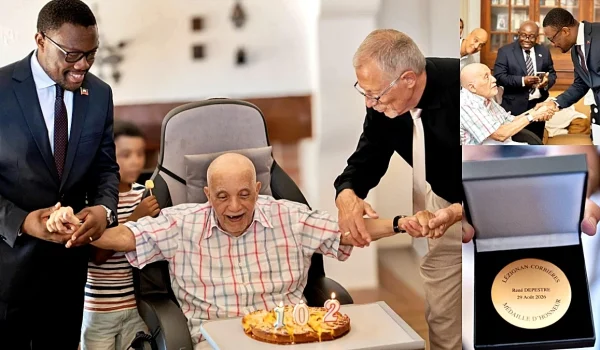 René Depestre  celebrates his 102nd birthday
